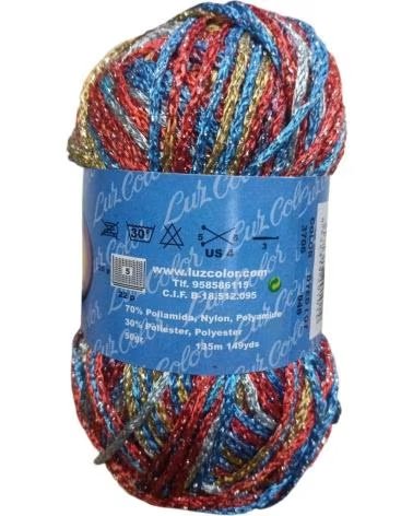 LUZ COLOR SET 10 GOMITOLI GALA NYLON POLIESTERE MULTICOLORE MATIZADO