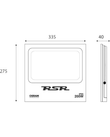 RSR PROJETOR LED DE ALTA EFICIÊNCIA MULTICOLOR