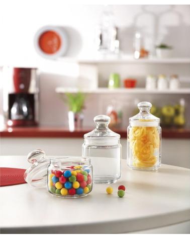 LUMINARC FRASCO DE VIDRIO CON TAPA HERMÉTICA PARA COCINA MULTICOLOR