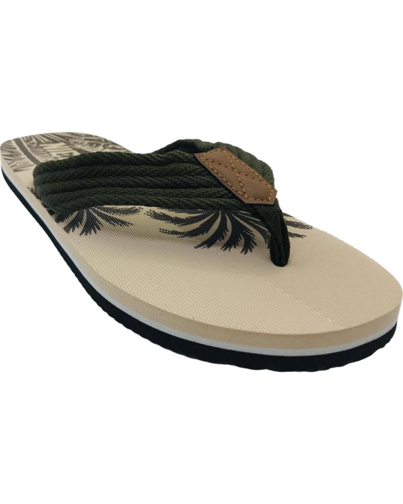 NICOBOCO CHANCLA DE DEDO HIPPIE BEIGE PARA HOMBRE