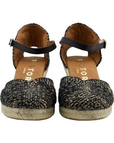 CABRERA 14-5 SANDALIA DE CUÑA NEGRA NEGRO