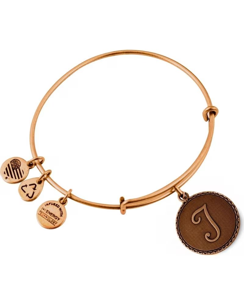 ALEX AND ANI PULSEIRA AND A08EB91TG COM PINGENTE DE LETRA