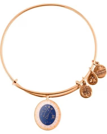 ALEX AND ANI PULSERA AND A15EB62YG CON COLGANTE OVALADO AZUL