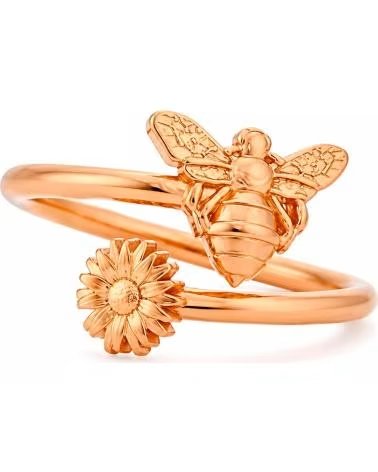 ALEX AND ANI AND A16RW04R RING MIT BIENEN- UND BLUMENMOTIV