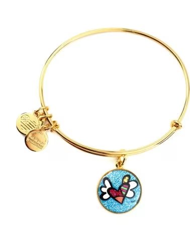 ALEX AND ANI BRACELET AND AS17RB01YG AVEC BRELOQUE CŒUR AILÉ