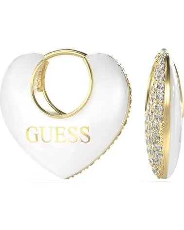 GUESS BRINCOS DE ARGOLA JUBE05206JWYGWHT-U EM FORMA DE CORAÇÃO