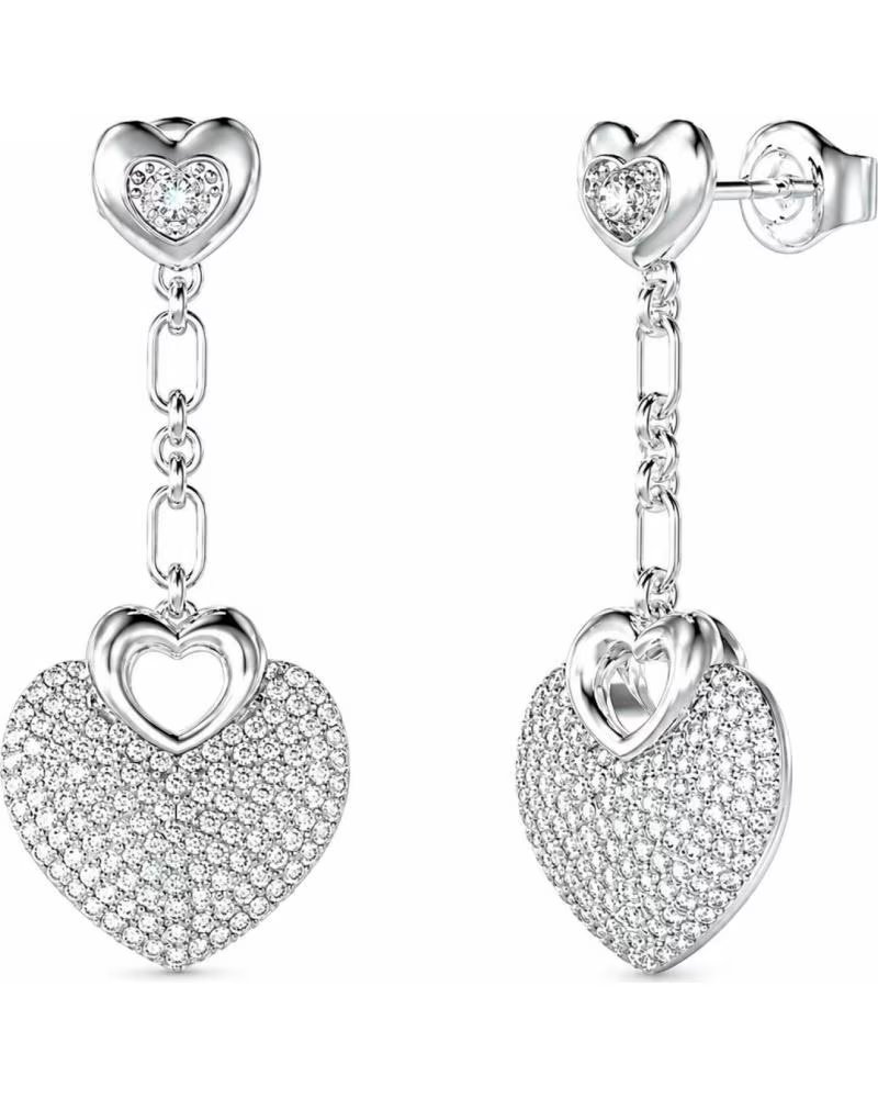 GUESS BRINCOS JUBE05210JWRHT-U COM DESIGN DE CORAÇÕES E CRISTAIS