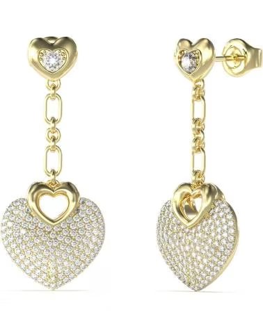 GUESS BRINCOS JUBE05210JWYGT-U EM FORMA DE CORAÇÃO COM CRISTAIS