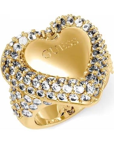 GUESS RING MIT HERZ UND KRISTALLEN