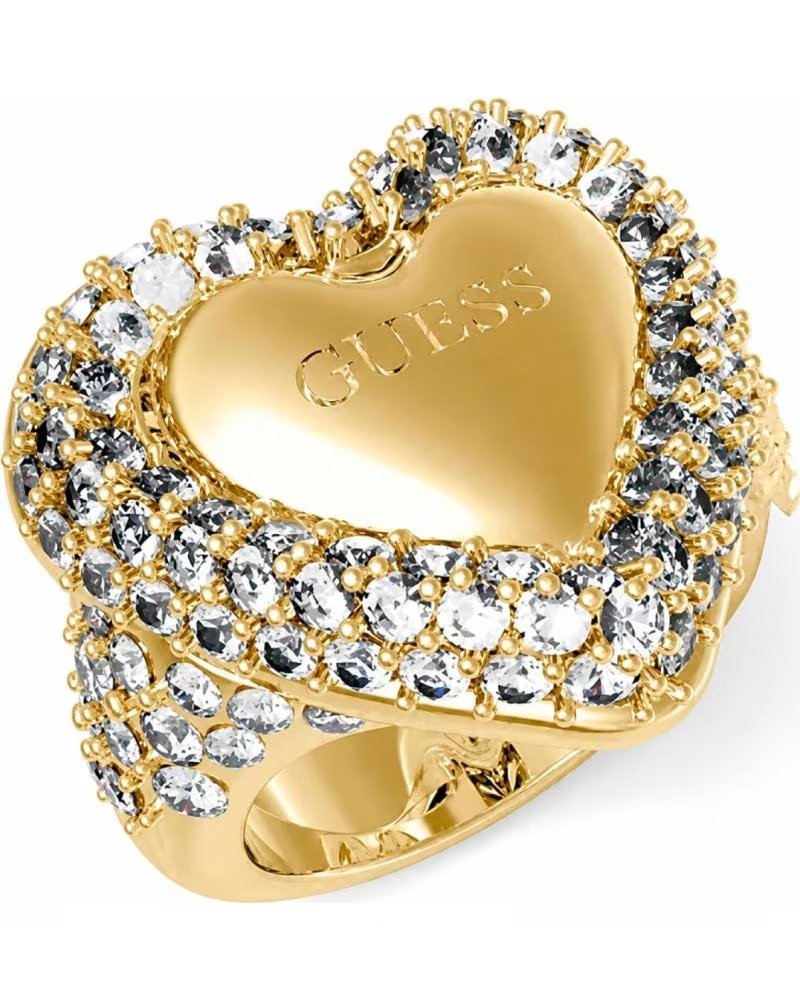 GUESS RING MIT HERZ UND KRISTALLEN