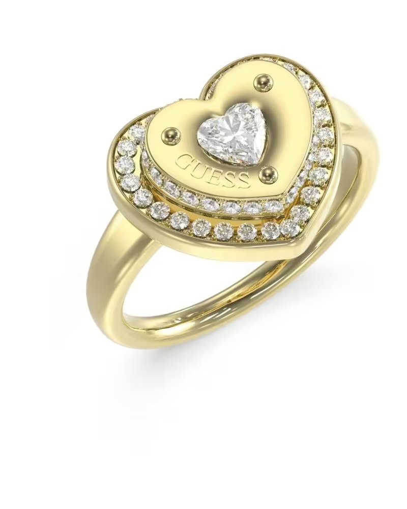 GUESS JUBR05552JWYG54 RING IN GOLDOPTIK MIT HERZ-DESIGN