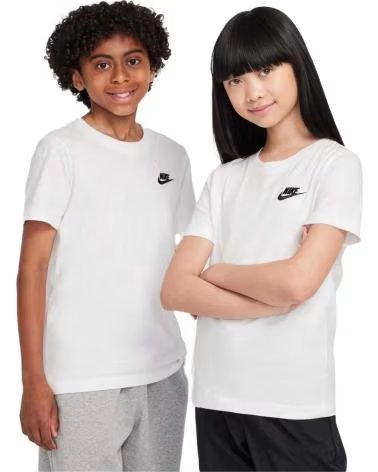 T-SHIRT À MANCHES COURTES NIKE FZ5177-100 POUR ENFANTS BLANCO
