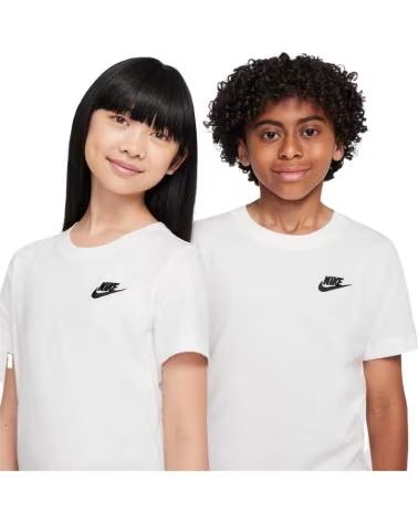 T-SHIRT À MANCHES COURTES NIKE FZ5177-100 POUR ENFANTS BLANCO