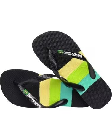HAVAIANAS CHANCLAS MUJER MODELO BRASIL TECH COLOR NEGRO 1069NEGRO