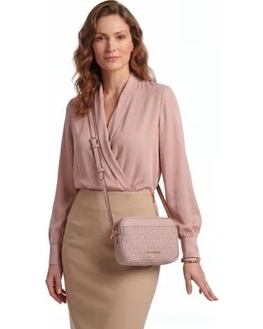 MICHAEL KORS BOLSO MUJER BANDOLERA PARA CAMARA JET SET 35R6GTVC1V ROSA PALO