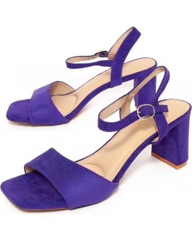 MONTEVITA SANVESTI SANDALEN AUS VIOLETTEM WILDLEDER PURPLE
