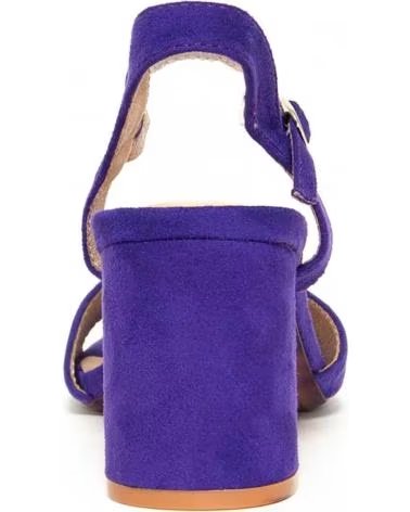 MONTEVITA SANVESTI SANDALEN AUS VIOLETTEM WILDLEDER PURPLE