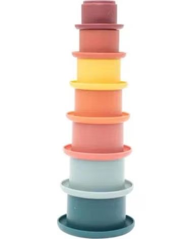 OLMITOS STAPELBECHER LERNSPIELZEUG BUNT MULTICOLOR