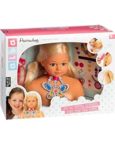 VICAM CABEÇA DE BONECA PARA PENTEAR E MAQUIAR ROSA