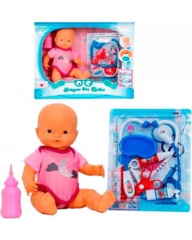 VICAM BONECA COM ACESSÓRIOS E MAMADEIRA MULTICOLOR