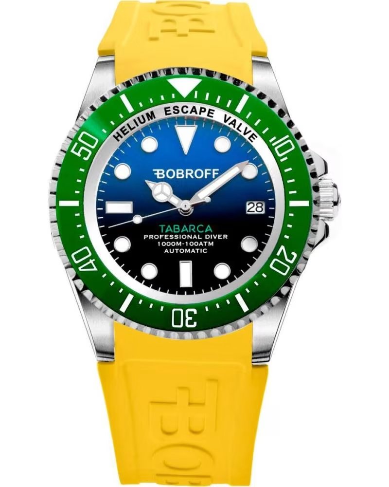 BOBROFF MONTRE BF0003BV-BFSTA AUTOMATIQUE AVEC BRACELET EN SILICONE AMARILLO