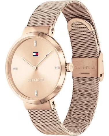 TOMMY HILFIGER MONTRE ANALOGIQUE COULEUR OR ROSE ROSA