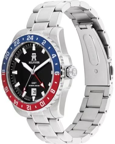 TOMMY HILFIGER 1792131 UHR AUS EDELSTAHL MIT ZWEIFARBIGER LÜNETTE GRIS