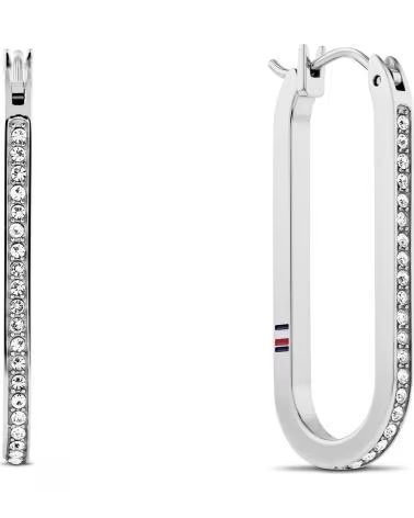 TOMMY HILFIGER BRINCOS DE ARGOLA RETANGULARES