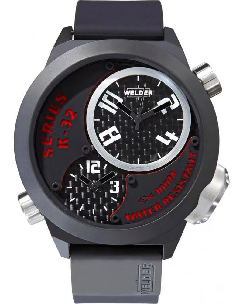 WELDER RELOJ K32-9201 NEGRO DE DISEÑO VANGUARDISTA