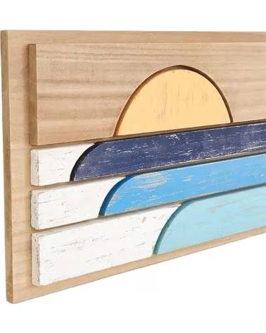 BATELA D6200 HOLZBILD IM MARITIMEN DESIGN MULTICOLOR
