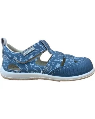 ZAPY SANDALO CHIUSO CON STAMPA BLU AZUL