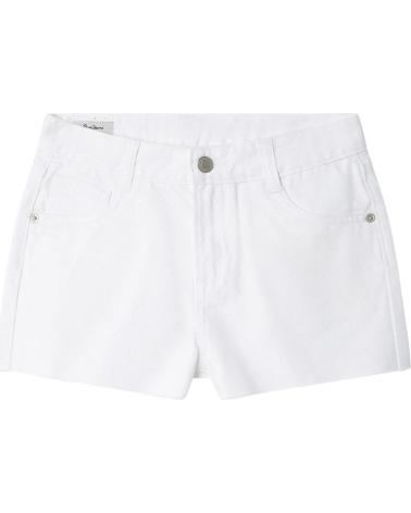 PEPE JEANS PANTALON CORTO PG80000011C0-000 EN BLANCO PARA NINAS DENIM