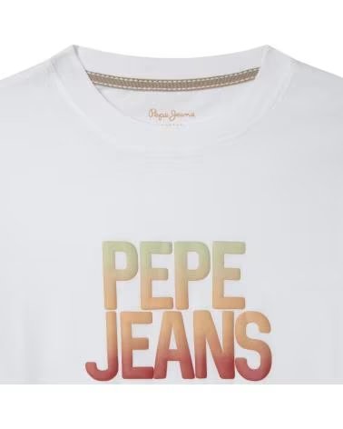 PEPE JEANS CAMISETA DE MANGA CORTA PB5000089-800 EN PARA NINOS BLANCO