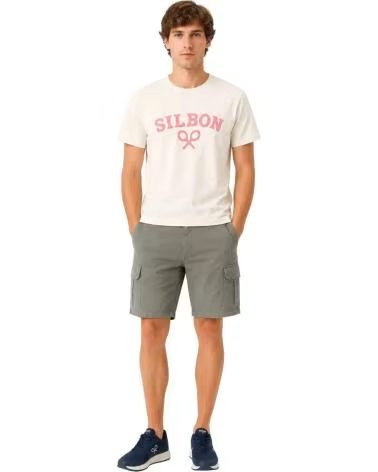 T-SHIRT SILBON À MANCHES COURTES LOGO CRÈME CREMA
