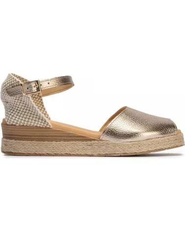 PITILLOS SANDALI CON ZEPPA 10580 ORO DORADO