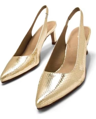 SAPATOS DE SALTO MTNG GALA COM TIRA TRASEIRA DOURADOS DORADO