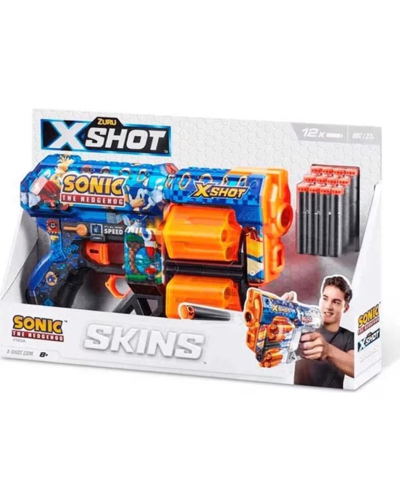 ZURU X-SHOT SKINS MENACE BLASTER MULTICOLOR