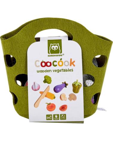 TOYNAMICS SET DE VERDURAS DE JUGUETE PARA COCINAR VERDE
