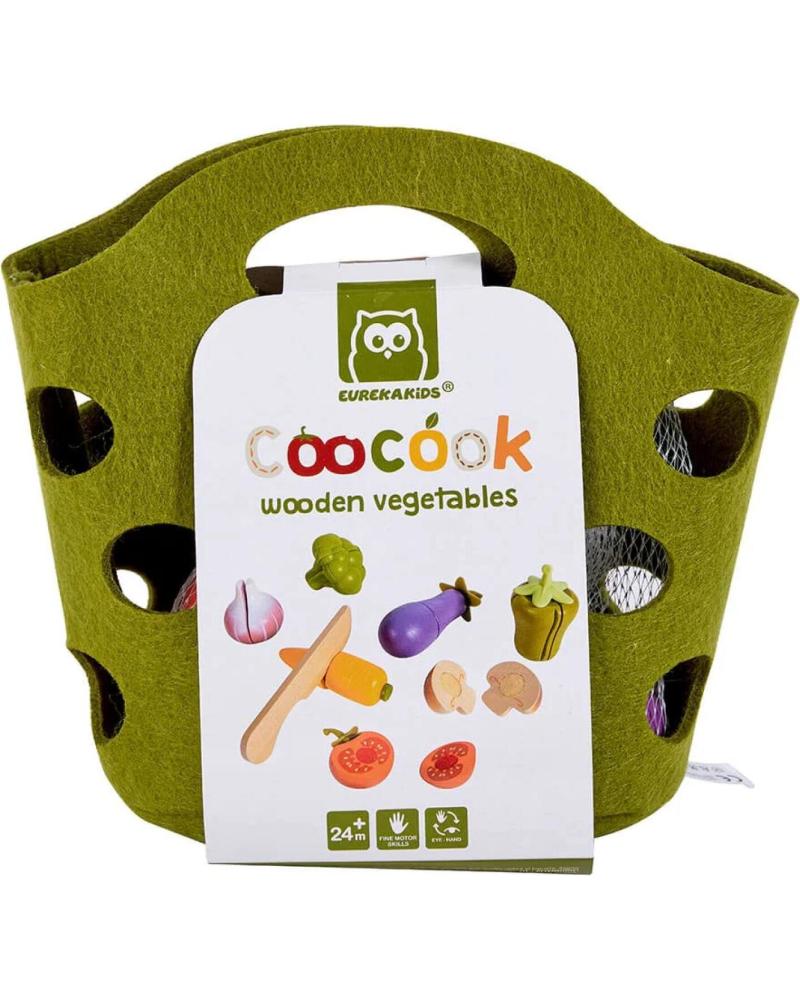 TOYNAMICS SET DE VERDURAS DE JUGUETE PARA COCINAR VERDE
