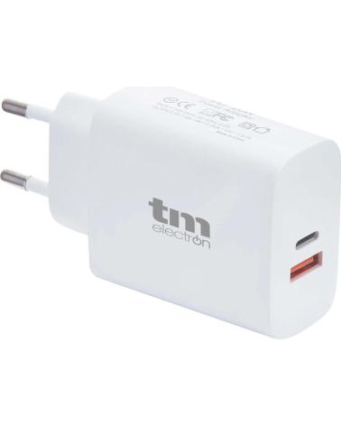 TM CARGADOR DE PARED DUAL USB-A Y USB-C BLANCO