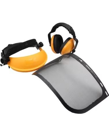 HOTECHE PROTECTION FACIALE AVEC VISIÈRE GRILLAGÉE ET PROTÈGE-OREILLES MULTICOLOR