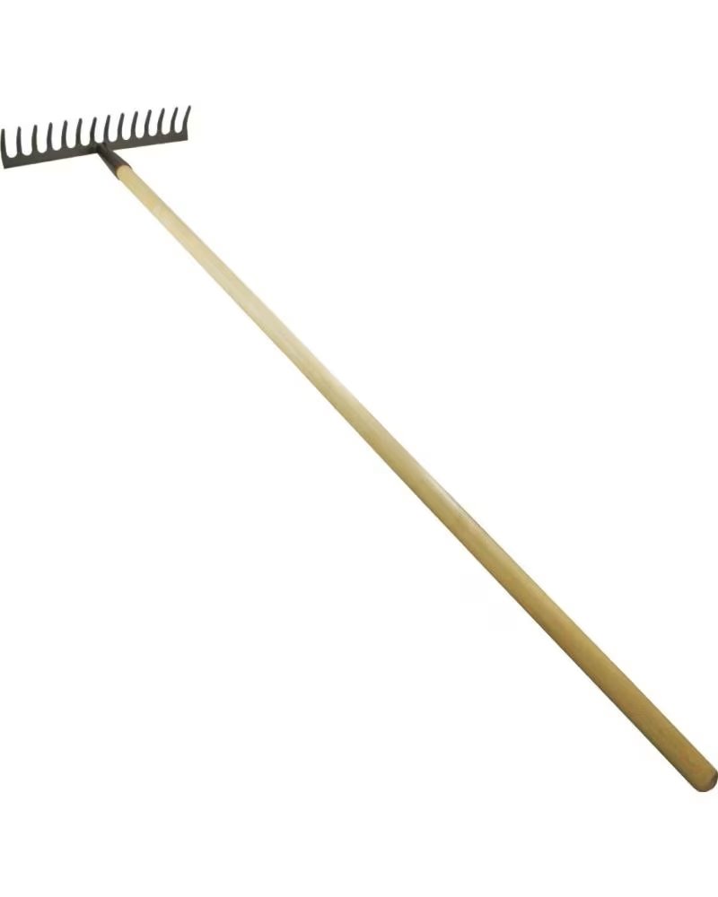 WURKO GARDEN RAKE WITH WOODEN HANDLE MULTICOLOR