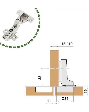 AMIG BISAGRA DE ALTA RESISTENCIA PARA MOBILIARIO MULTICOLOR