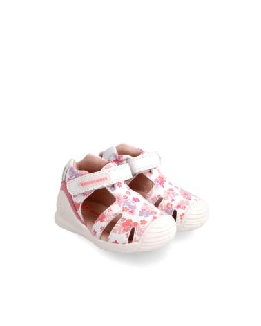 Sandalias de Niña BIOMECANICS BIOMECANICS 222107 SANDALIAS BLANCO Y FLORES