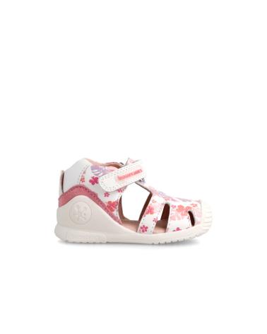 Sandalias de Niña BIOMECANICS BIOMECANICS 222107 SANDALIAS BLANCO Y FLORES