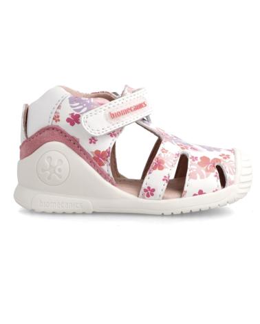 Sandalias de Niña BIOMECANICS BIOMECANICS 222107 SANDALIAS BLANCO Y FLORES