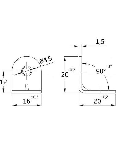AMIG SOPORTE ANGULAR REFORZADO PARA ESTANTERÍAS Y MUEBLES MULTICOLOR