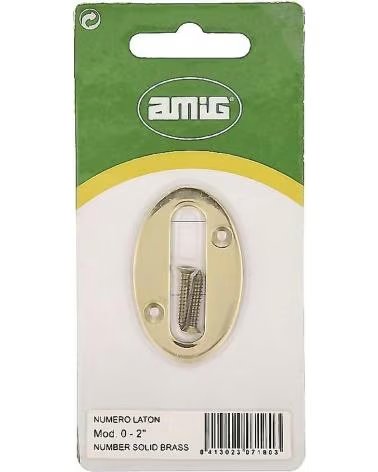 AMIG DEKORATIVE ABDECKPLATTE FÜR TÜRNUMMER MULTICOLOR