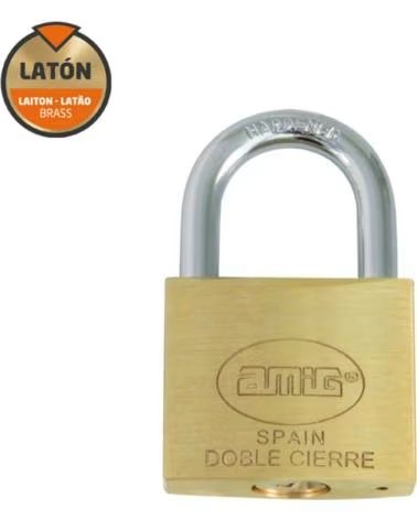AMIG CADEADO DE LATÃO COM FECHO DUPLO MULTICOLOR