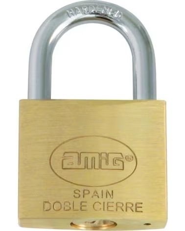 AMIG CADEADO DE LATÃO COM FECHO DUPLO MULTICOLOR